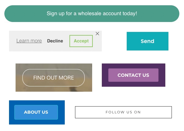 Call-to-action CTA buttons