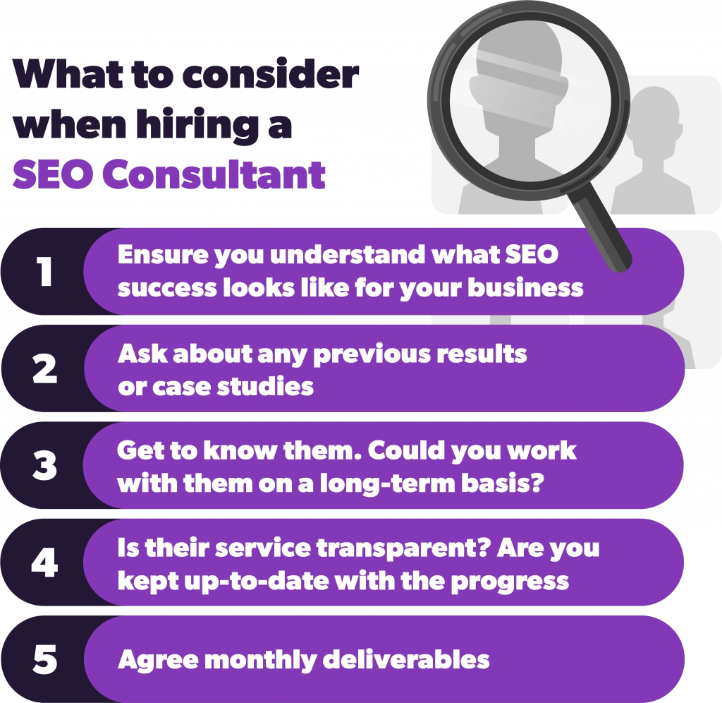 What to consider when hiring a SEO consultant