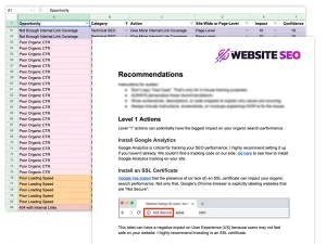 SEO audit report